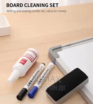 Deli White Board Cleaner and 2 Markers