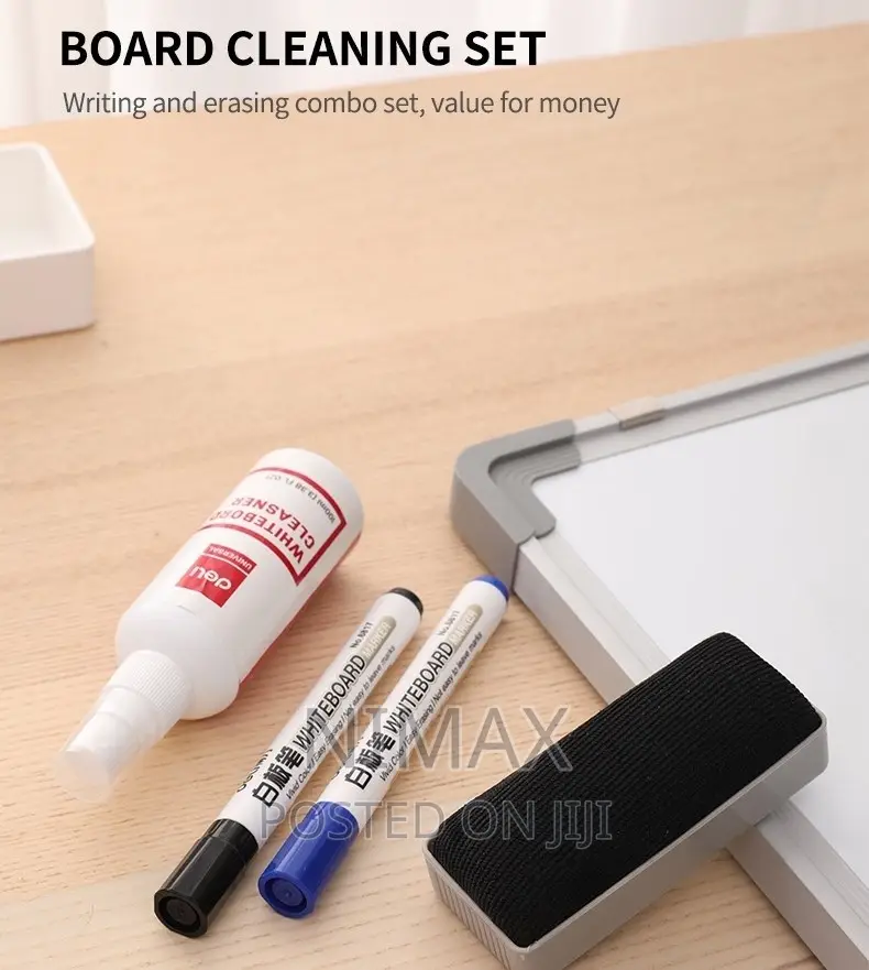 Deli White Board Cleaner and 2 Markers