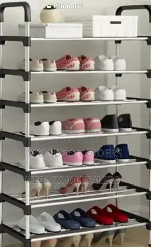 Executive Metallic Stand Shoe Rack 7 Tier