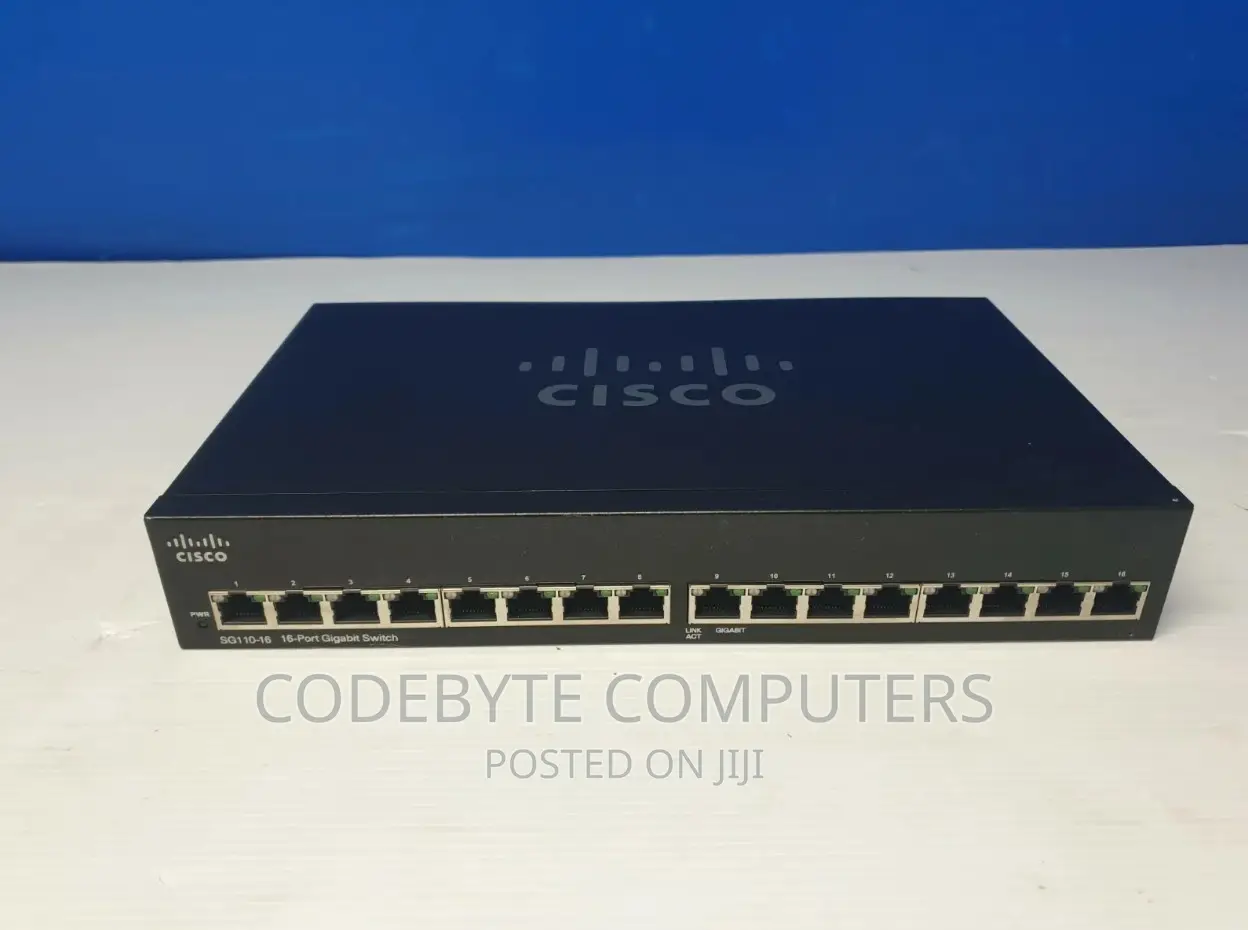 Cisco SG110-16 Port Unmanaged Switch | 16 Gigabit Ethernet