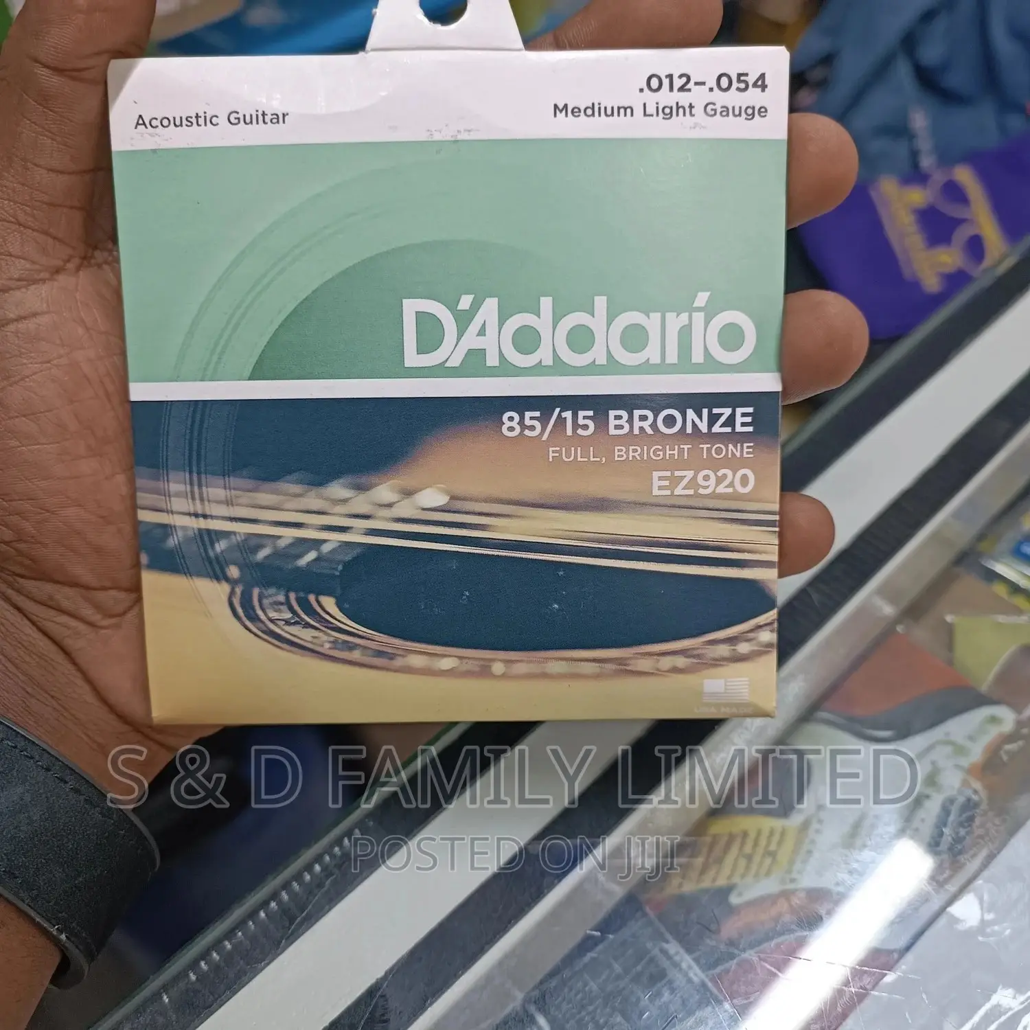 d'Addario Medium Light Gauge Acoustic Guitar Strings EZ920