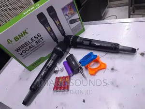 Wireless Microphone Pair With Rechargable Receiver