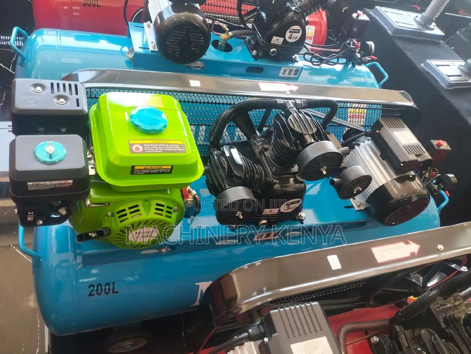 200l Air Compressor Both Electric and Petrol