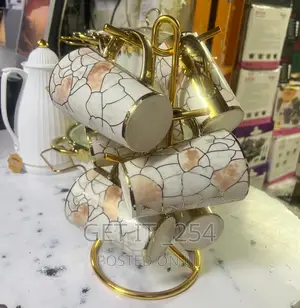 6 PCS Golden Mugs