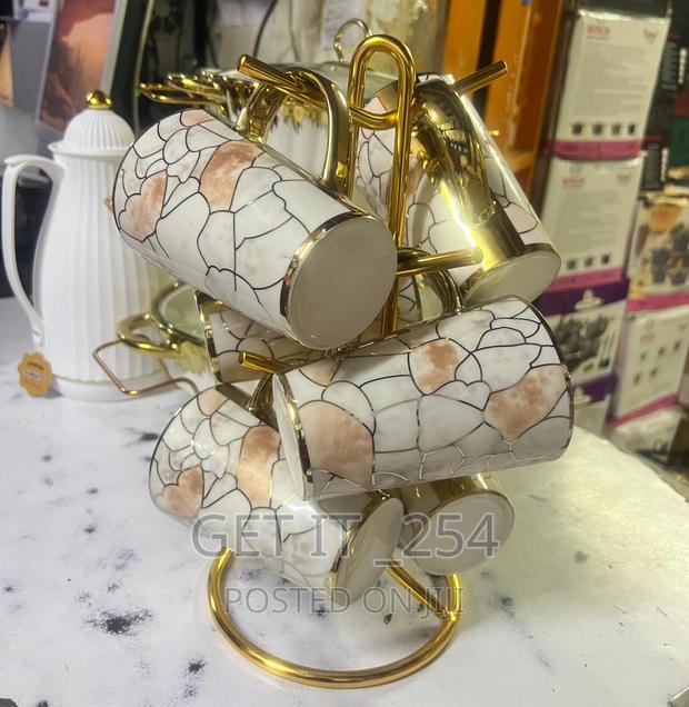6 PCS Golden Mugs