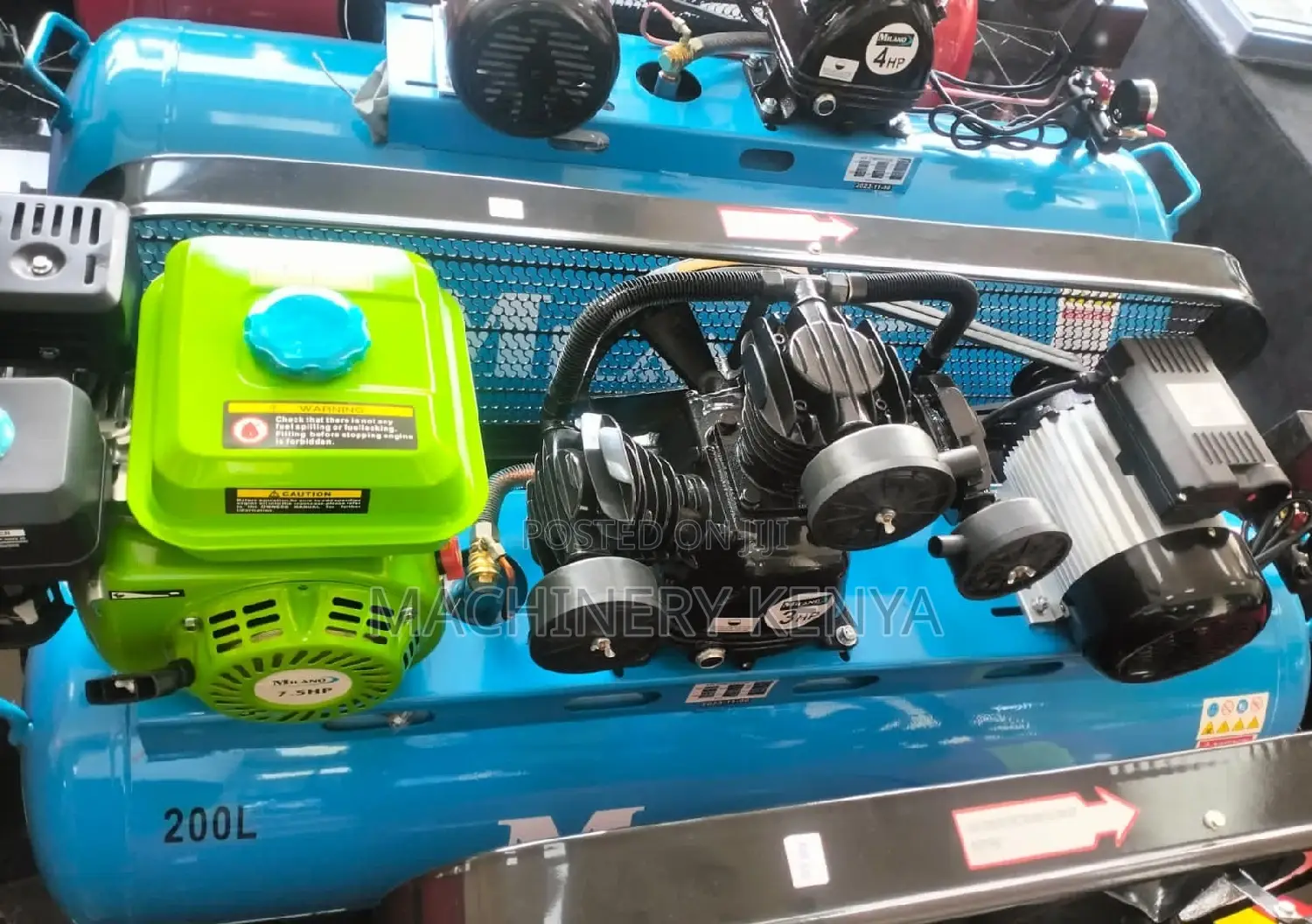 200l Milano Compressor 2 in 1 (Petrol and Electric Powered)