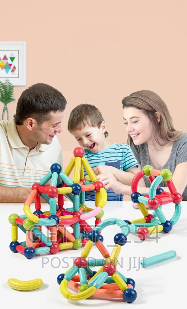 *3D Magnetic Building Sticks Kids Toy* Material-Abs - main view