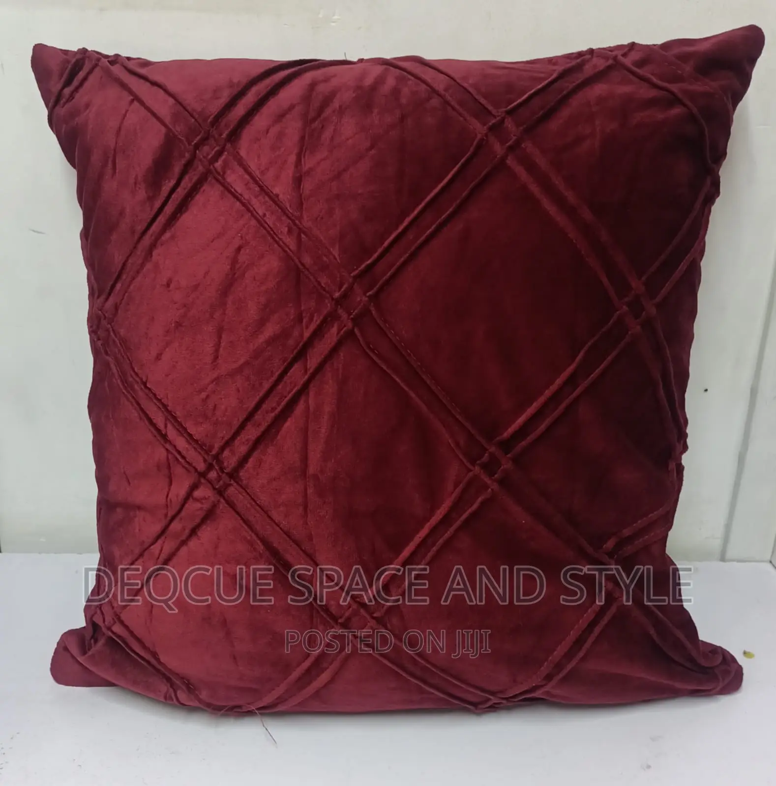 Red Velvet Fiber Throw Pillows in Nairobi Central Home Accessories