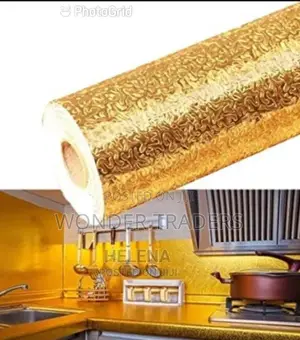 Adhesive Gold Wallpaper Size 60cmby5m