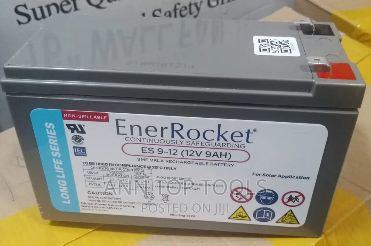 9 Ah 12 v Enerrocket Battery