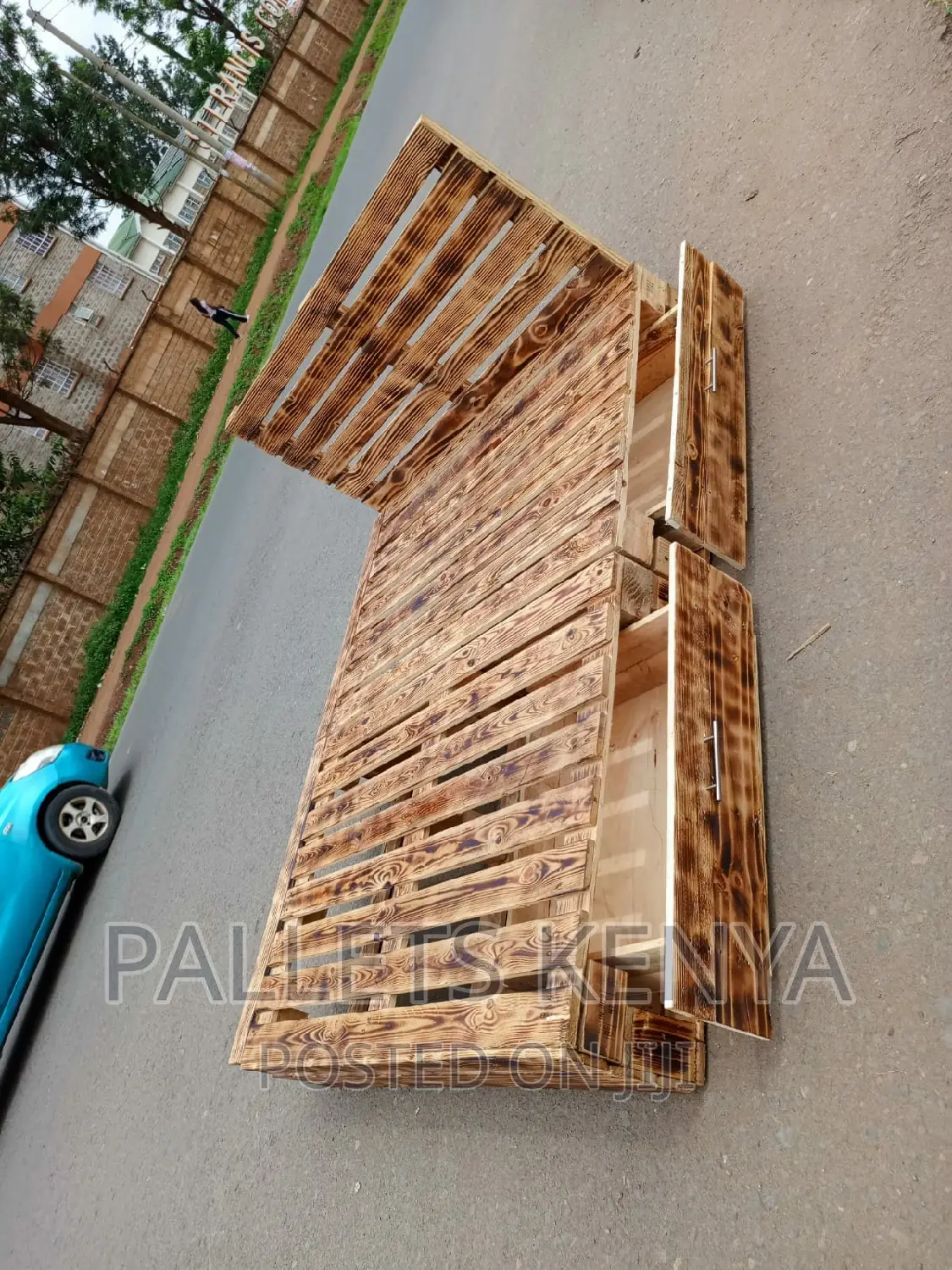 Pallet Bed- 5*6premium Pallet Bed With Drawers. (SH04 )