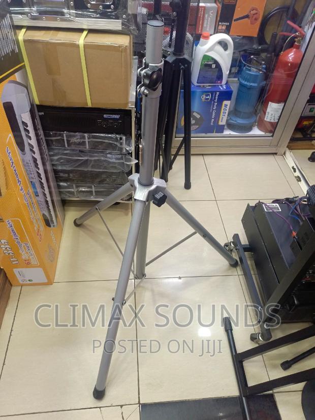 Speaker Stands Silver Metal Heavey - main view