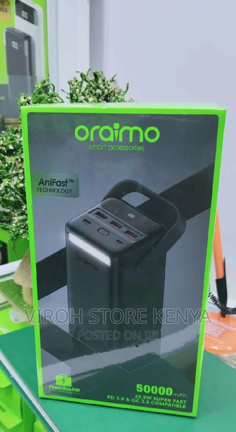 Oraimo 50000mah 22.5W Powerbank Powerbox500