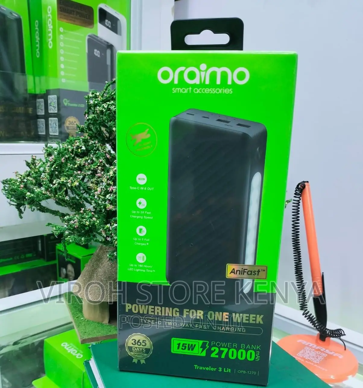 Genuine Oraimo 27000mah Powerbank 14W
