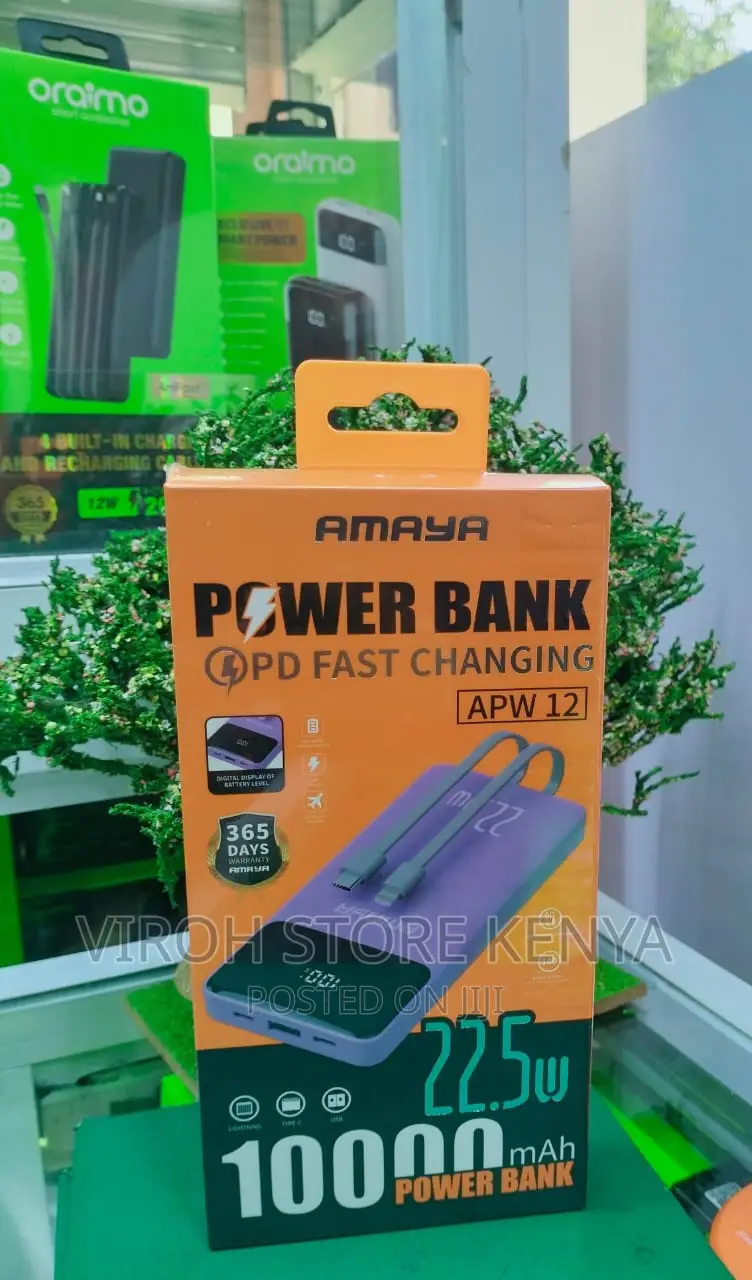 Amaya APW12 Powerbank 10000mah 22.5W + LCD Charge Display