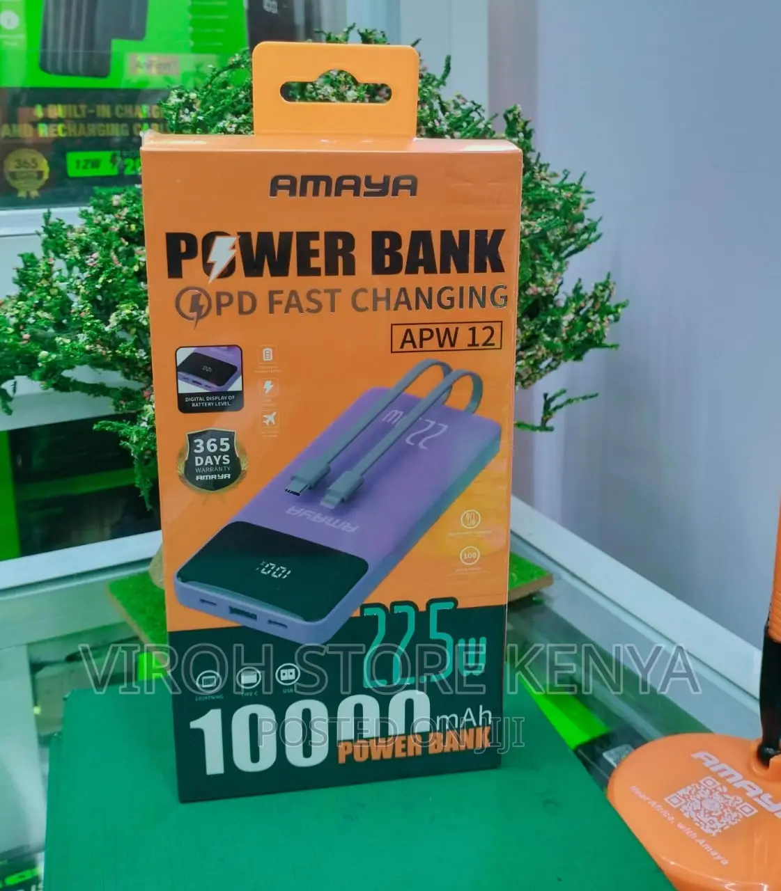 Amaya APW12 Powerbank 10000mah 22.5W + LCD Charge Display