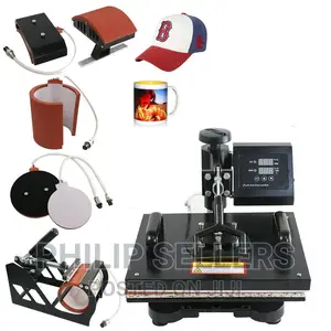 5 In 1 Heat Press Machine For T-shirts Combo