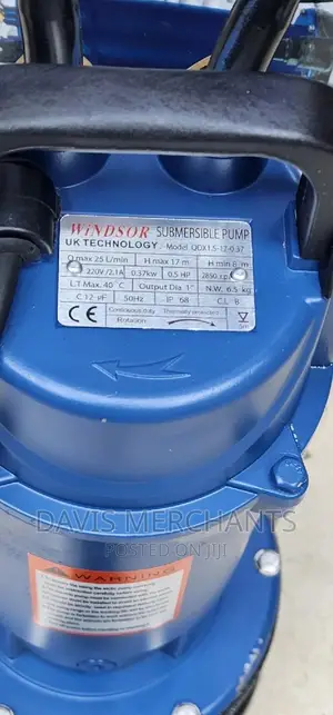 Submersible Water Pump With 1.5M3