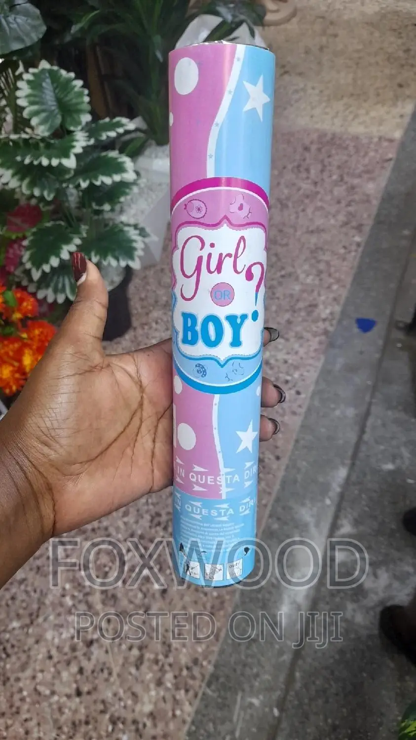 Gender Reveal Confetti Popper 30cm