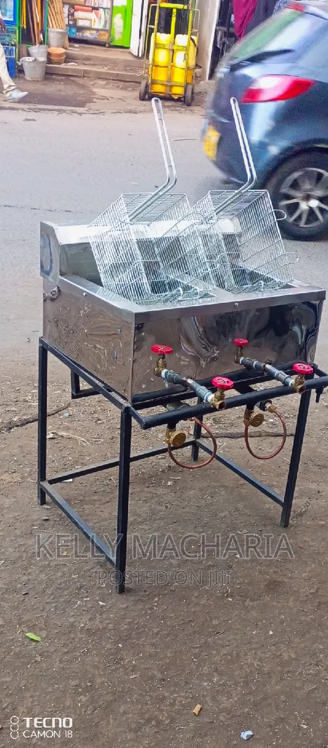 Double Gas Chips Fryers/45