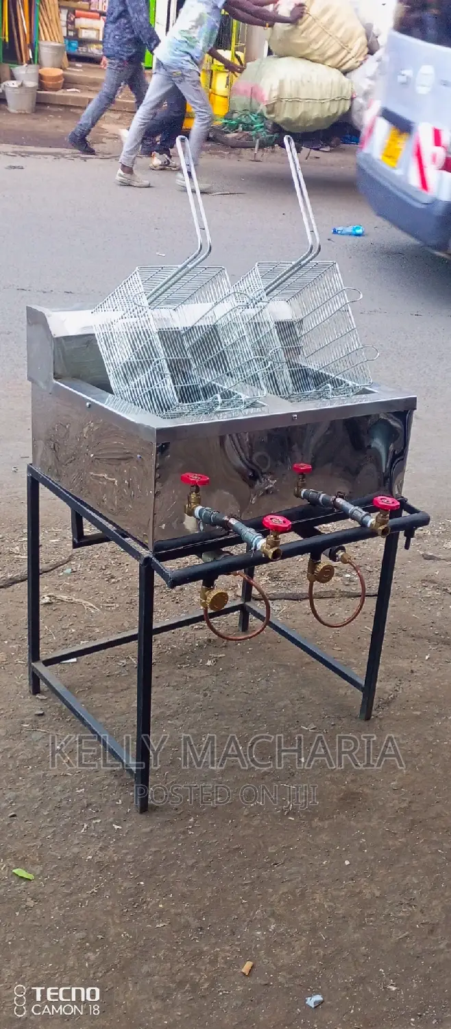 Double Gas Chips Fryers/45