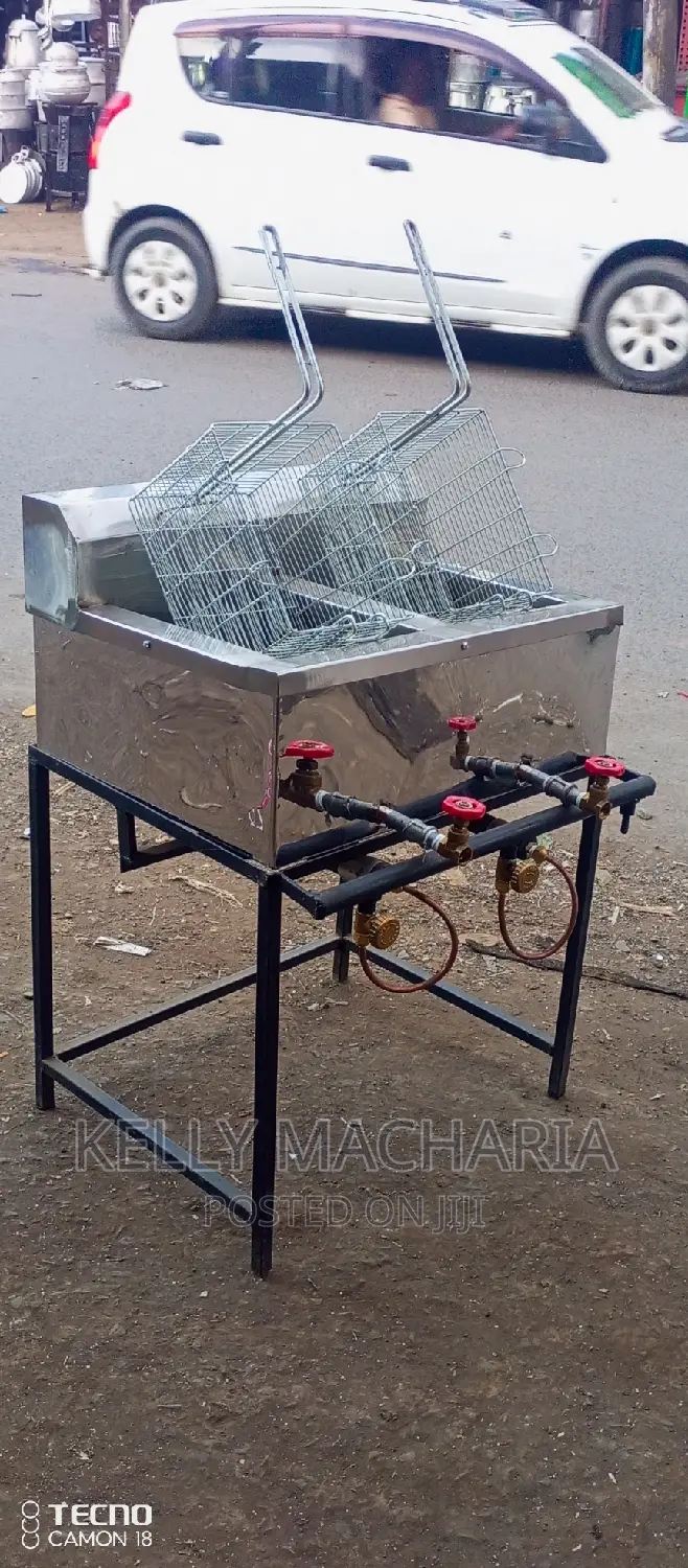 Double Gas Chips Fryers/45
