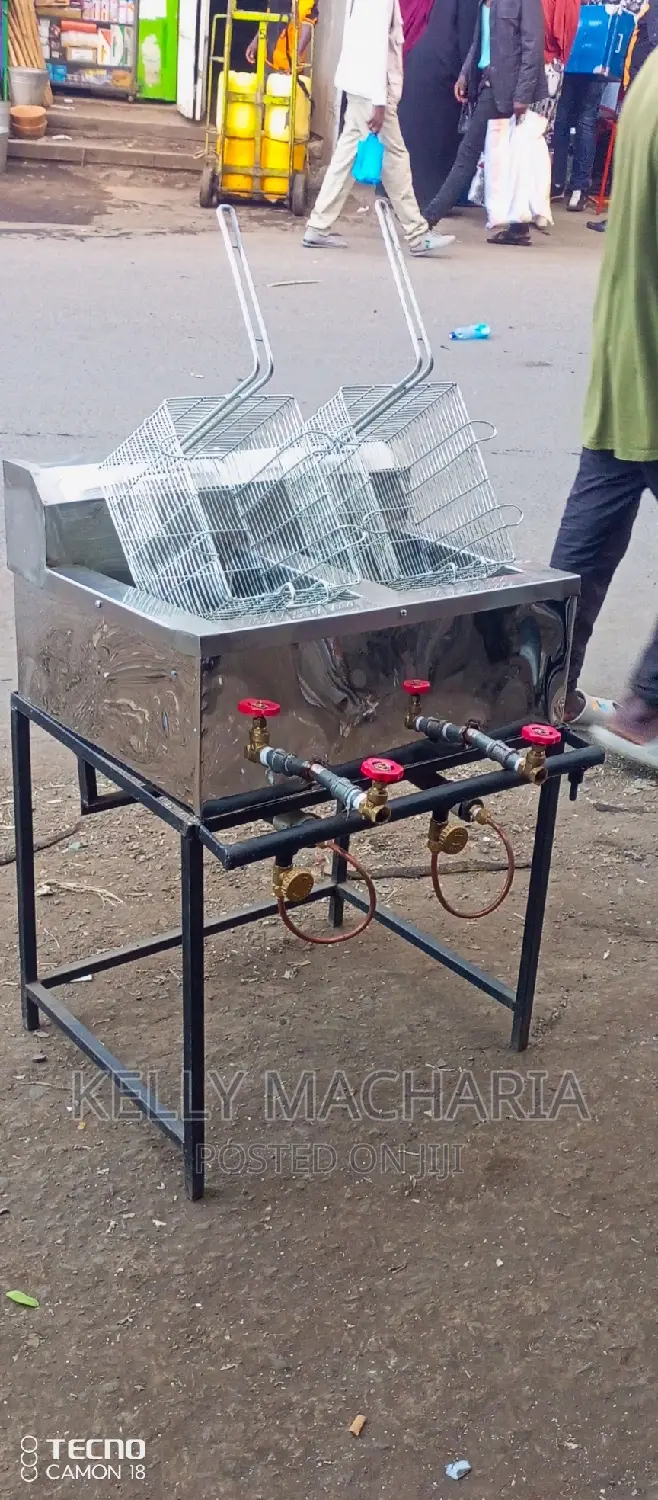 Double Gas Chips Fryers/45