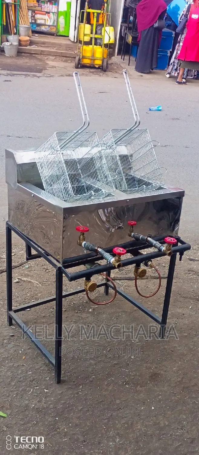 Double Gas Chips Fryers/45