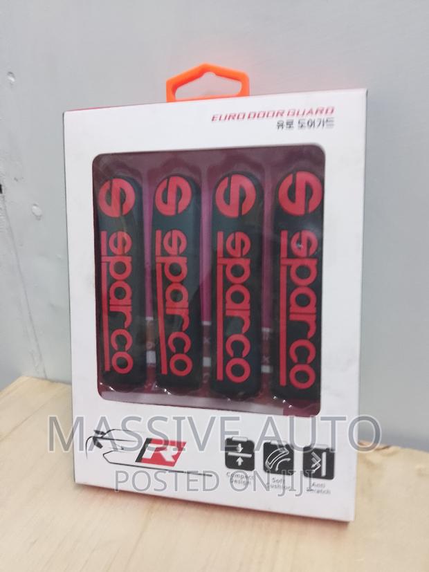 Buy Red Black Sparco Car Door Guard/ Rubber Door Guard