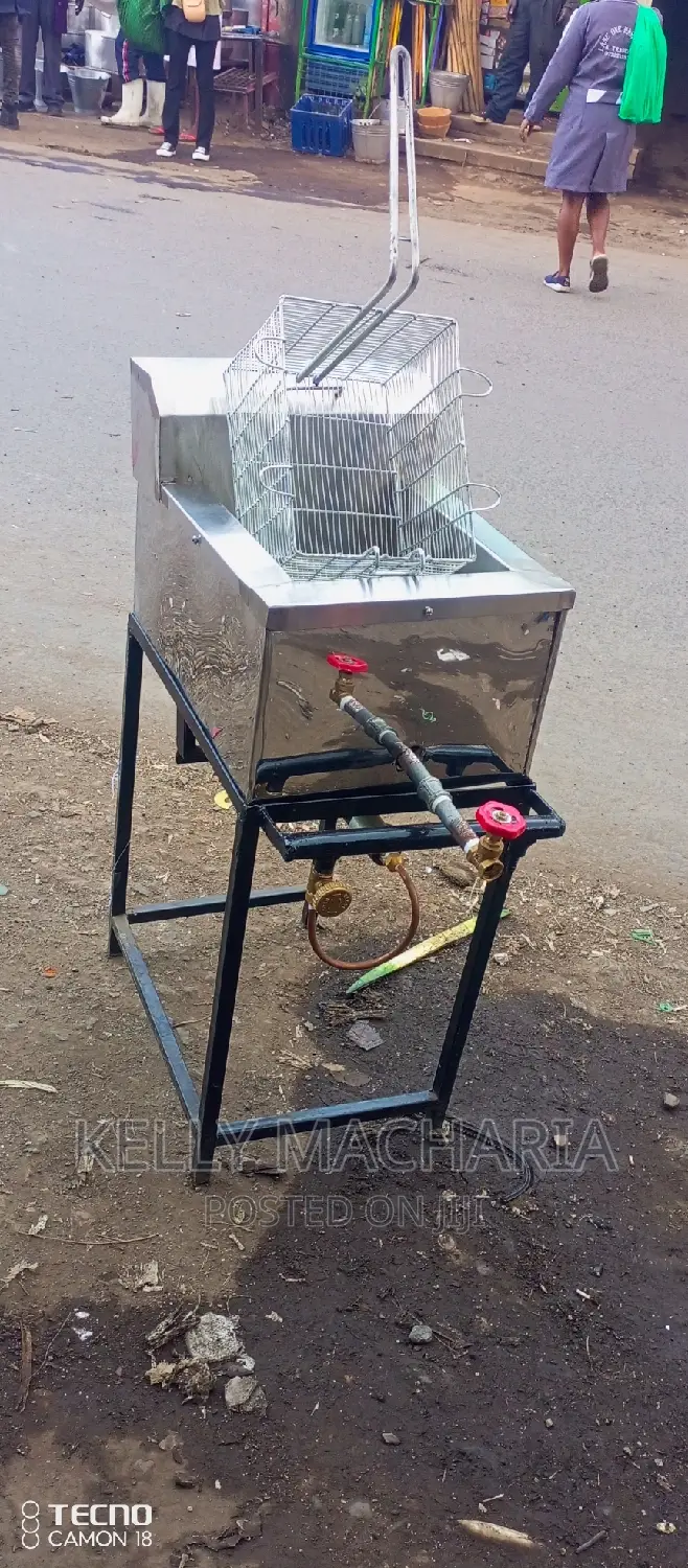 Single Gas Chips Fryers
