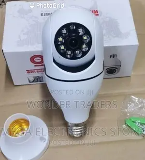 360 Degree Rotating Wifi Buld Camera