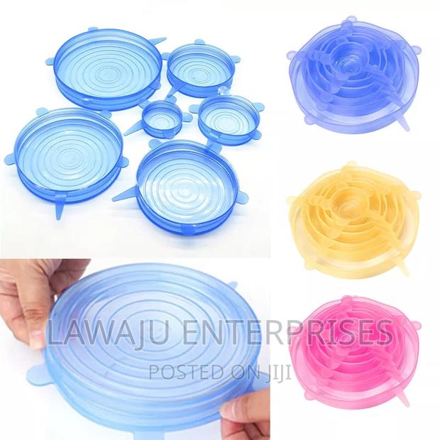 6pcs Reusable Silicone Food Covers