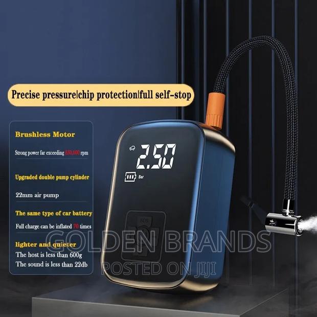 Smart Digital Wireless Car Tire Pressure Pump - thumbnail 2
