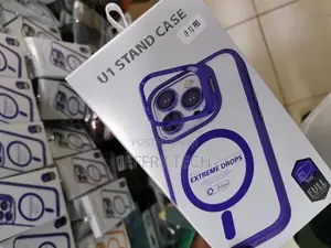 24 Pro Max Back Case Luxury U1 Stand Transparent With Camera