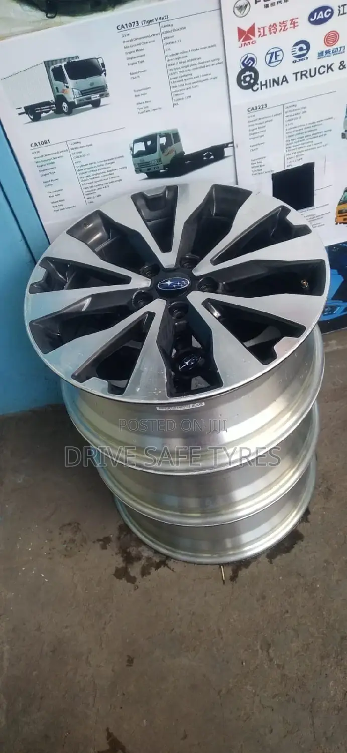 18 Inch Subaru Black Set
