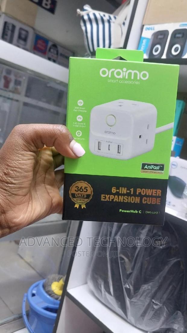 Oraimo 6-in-1 Power Expansion Cube OWS-U342 (Power Hub C)