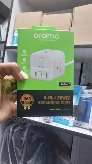 Oraimo 6-in-1 Power Expansion Cube OWS-U342 (Power Hub C)
