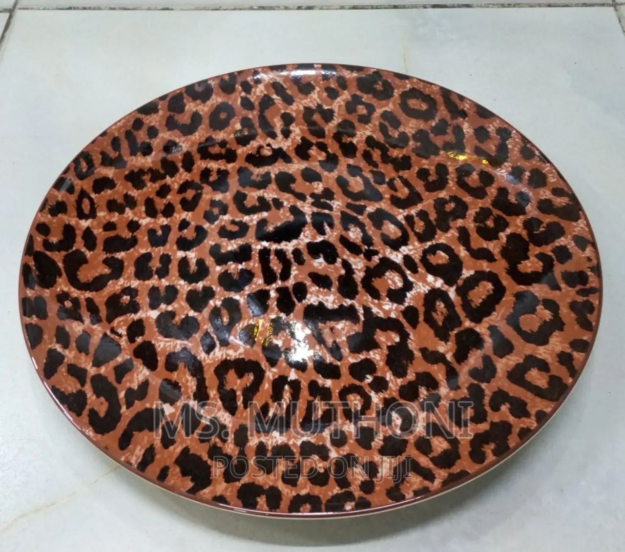  *10.5" Porcelain Decorated Ceramic Dinner Plate