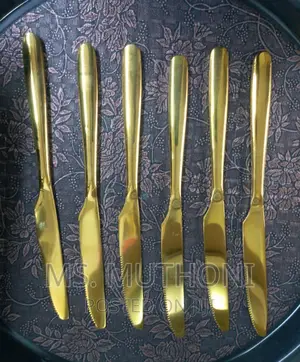 Heavy Gauge Golden Slim Table Spoons/Fork / Tea Spoons Al