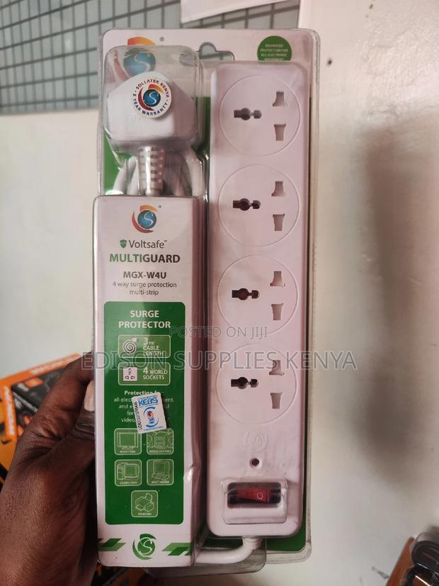 Sollatek Extension Cables Surge Multiguard Multiplug 4 Way