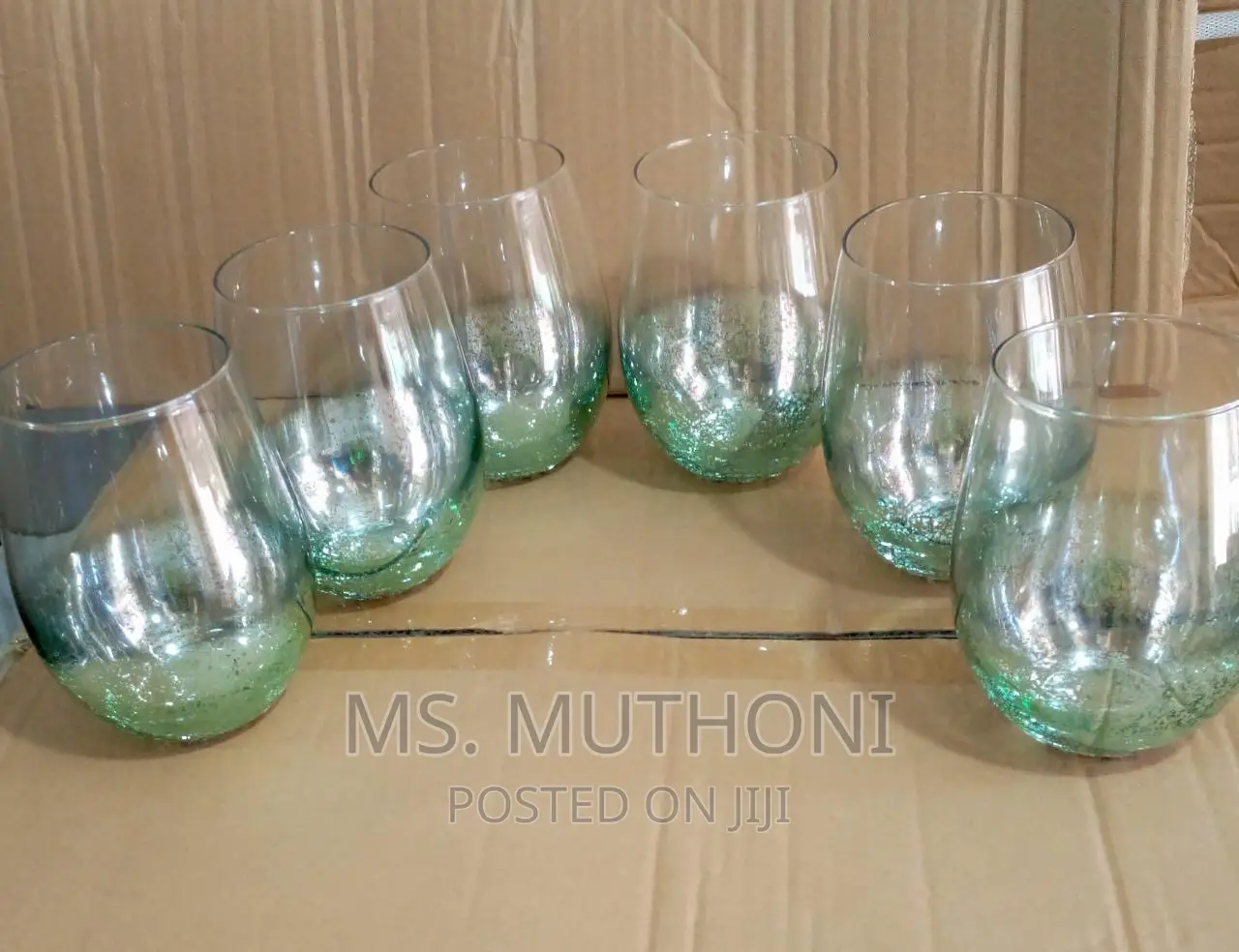 6 Colourful Stemless Wine Glasses