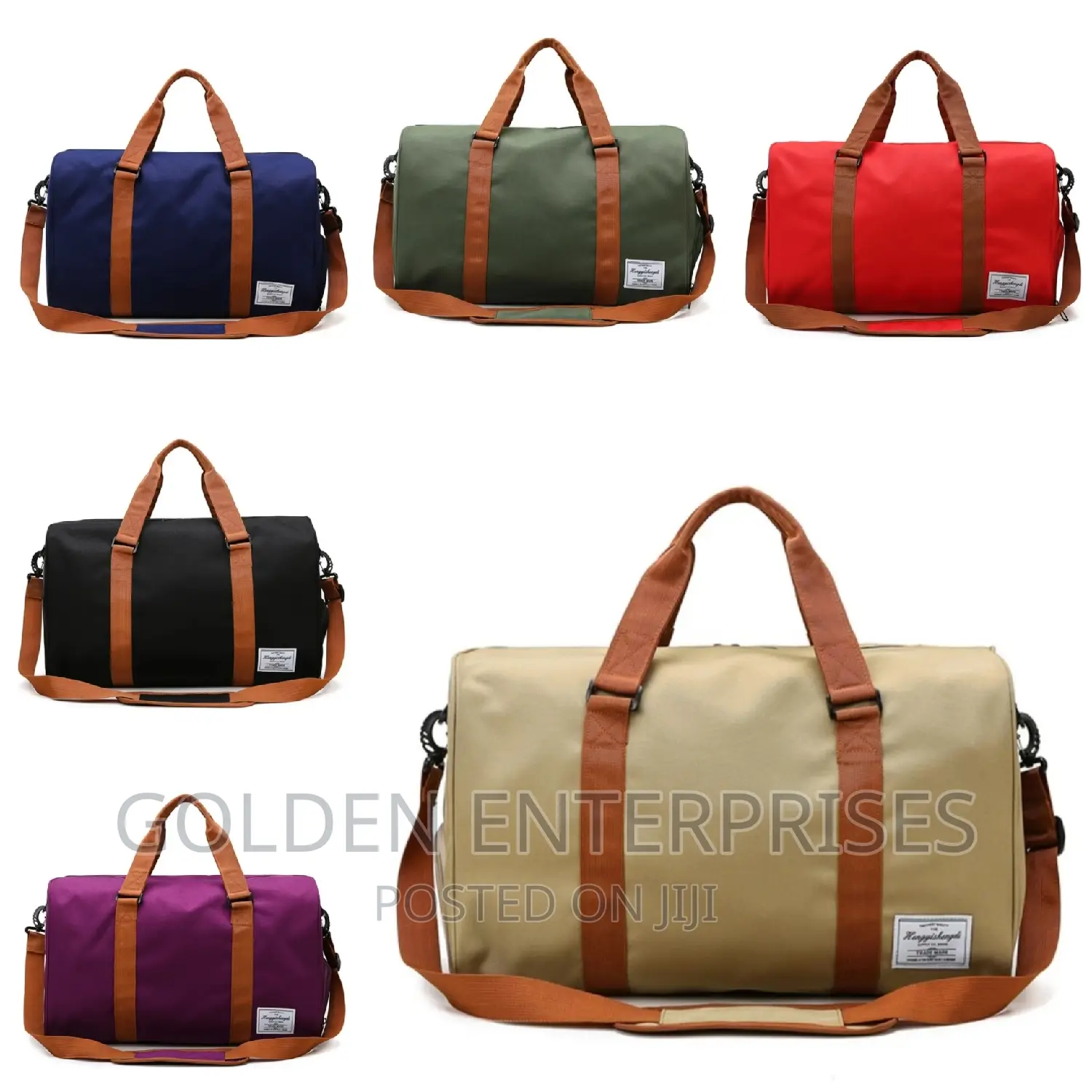 Canvas Duffle / Travelling Bag With Shoe Compartment