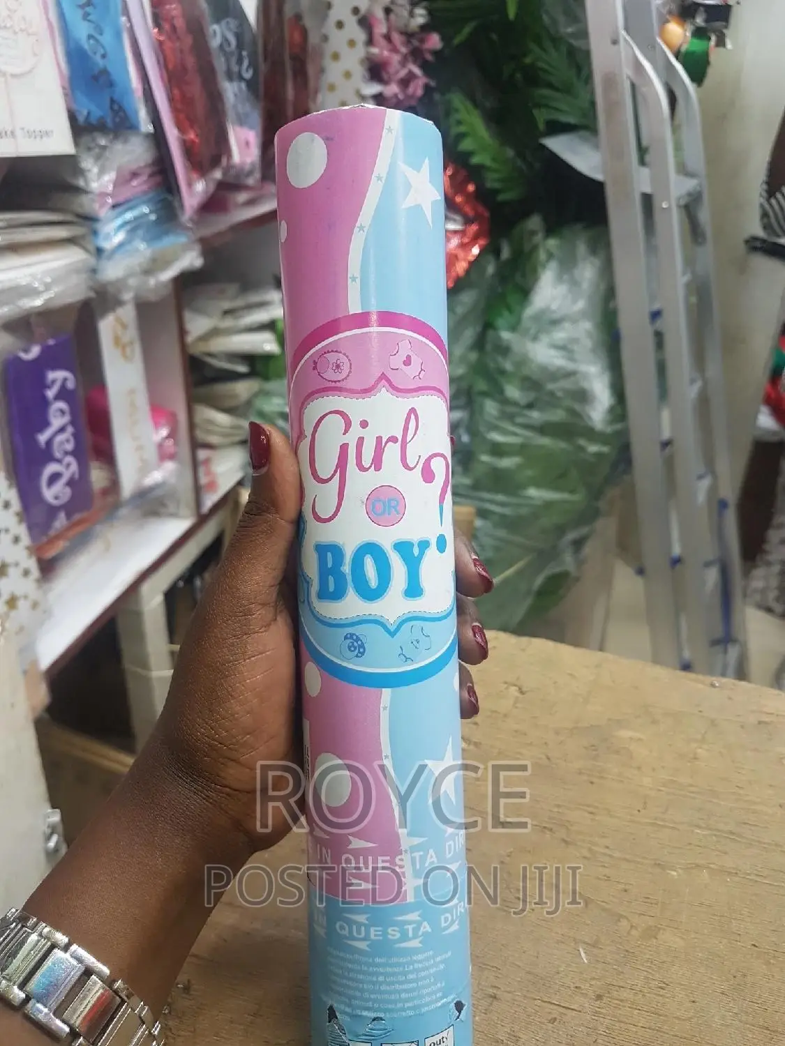 Gender Reveal Confetti Popper