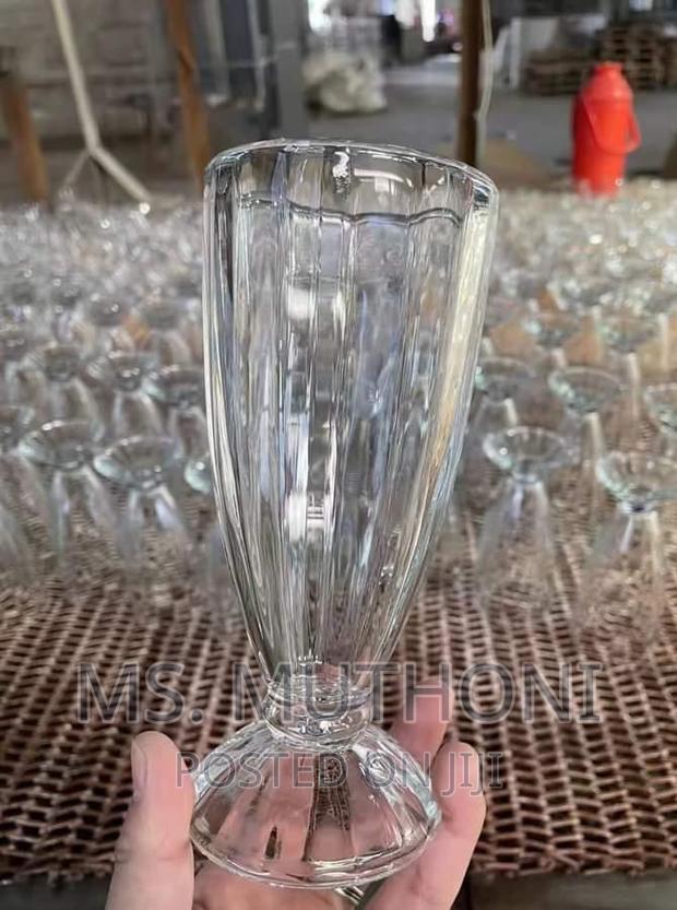  *6pcs Heavy Sleek and Durable Milkshake Glasses - thumbnail 2