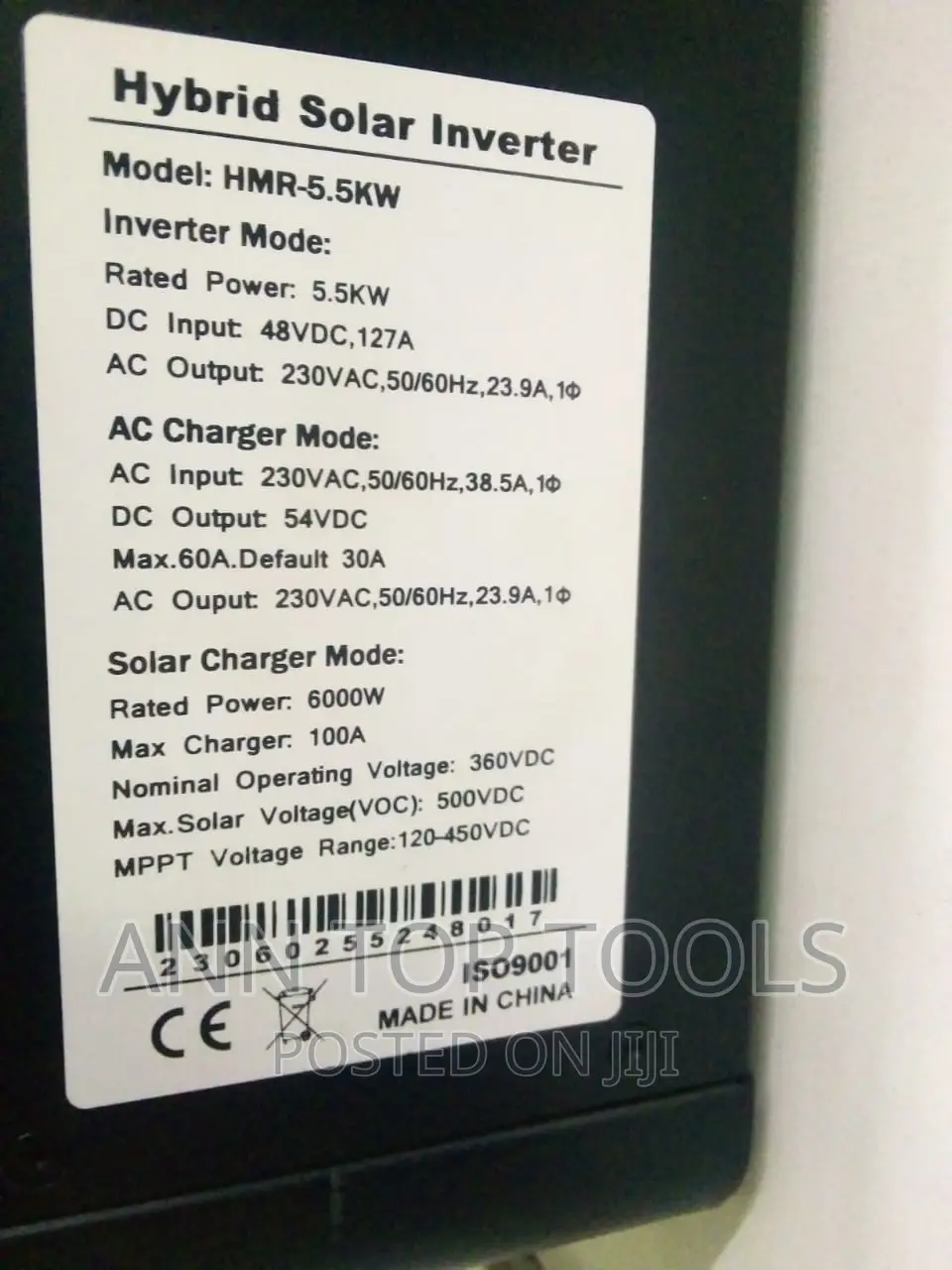 Solarpex 5.5kw 48V Hybrid Inverter