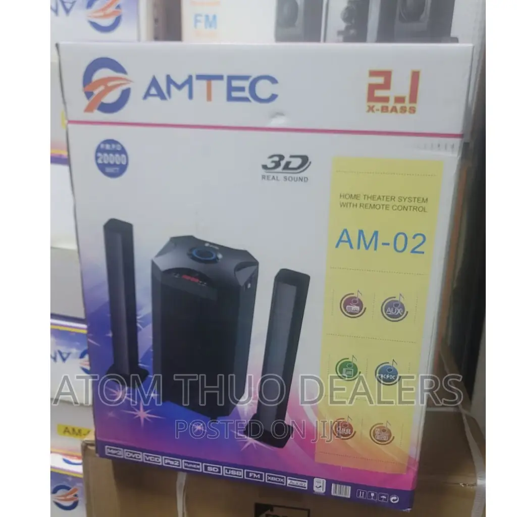 Black Amtec AM-02 2.1CH Multi Media System
