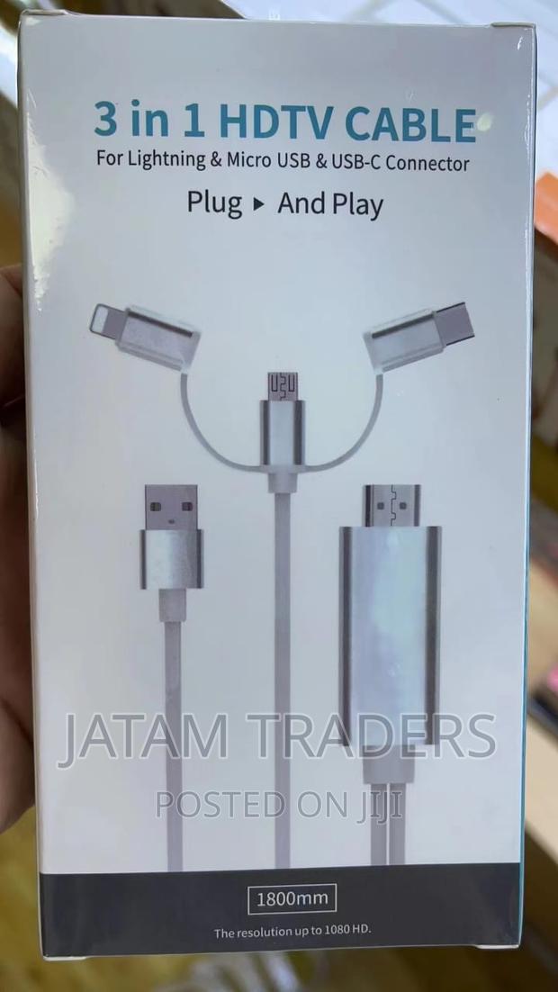3 in One, Lightning , Micro USB, USB to Type C