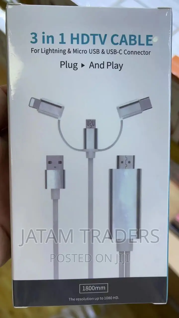 3 in One, Lightning , Micro USB, USB to Type C