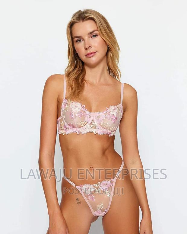 2 PC Floral Lingerie