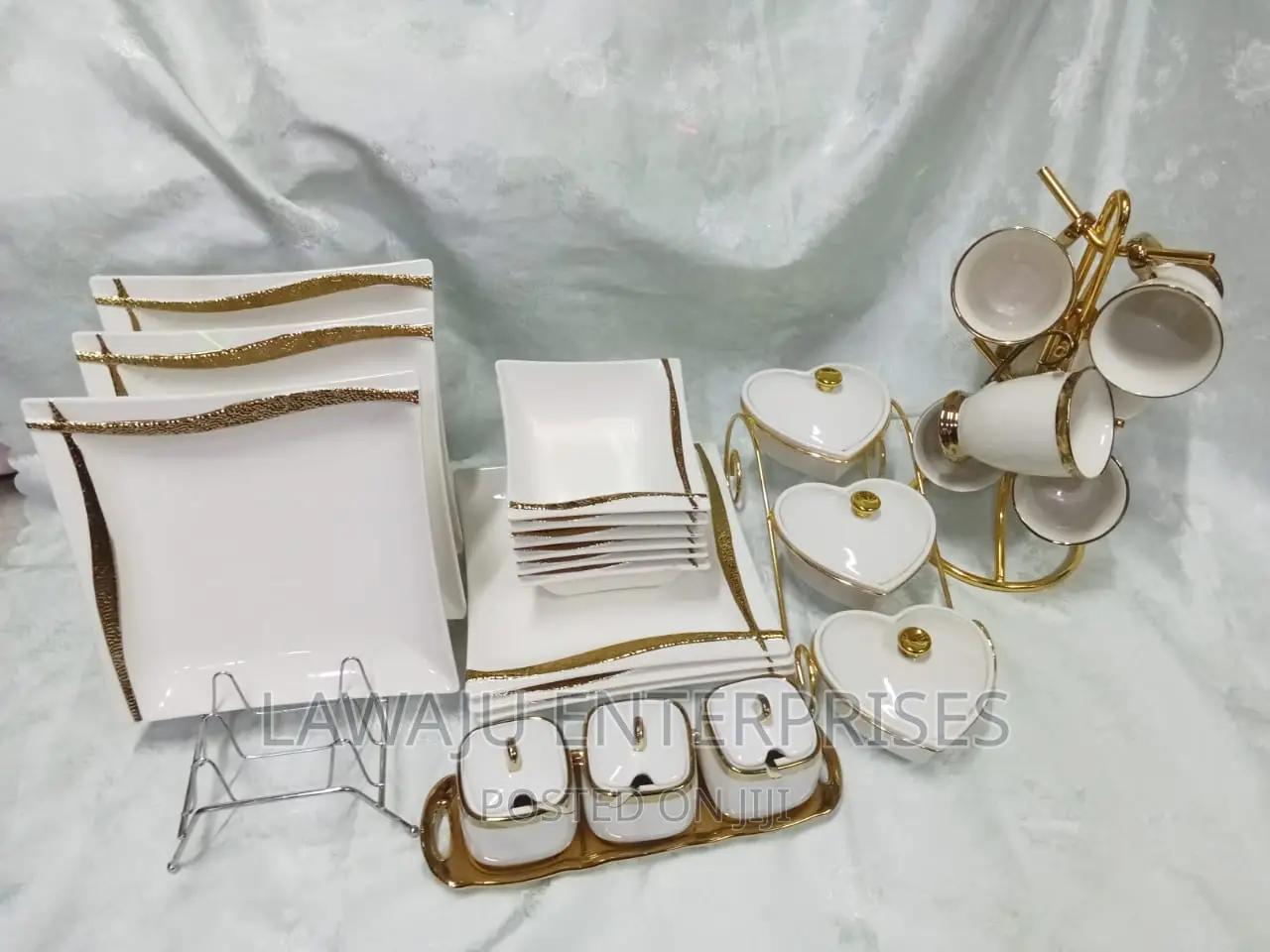 20pcs Golden Rim Dinner Set
